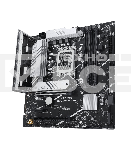 Материнская плата ASUS PRIME B760M-PLUS, LGA 1700, Intel B760, 4xDDR5, 4xSATA, 2xM.2, 1xPCIe 4.0 x4, 1xPCIe 5.0 x16, 1xPCIe x1, 1xDP, 1xHDMI, 1x 2.5Gb LAN, 2xUSB-A 3.2 Gen 2, 4xUSB-A 2.0, 3x3.5 мм, 7.1, mATX