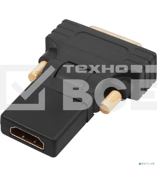 Переходник штекер DVI-D - гнездо HDMI, поворотный Rexant