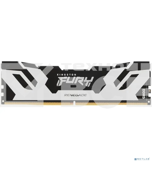 Оперативная память Kingston Fury Renegade, DDR5, 48GB (1x48GB), 6000MHz, CL32, DIMM, с радиатором, серебристый
