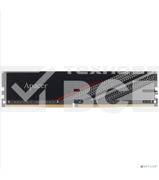 Оперативная память Apacer Tex, DDR4, 16GB (1x16 GB), 3200 MHz, CL16, радиатор, черный
