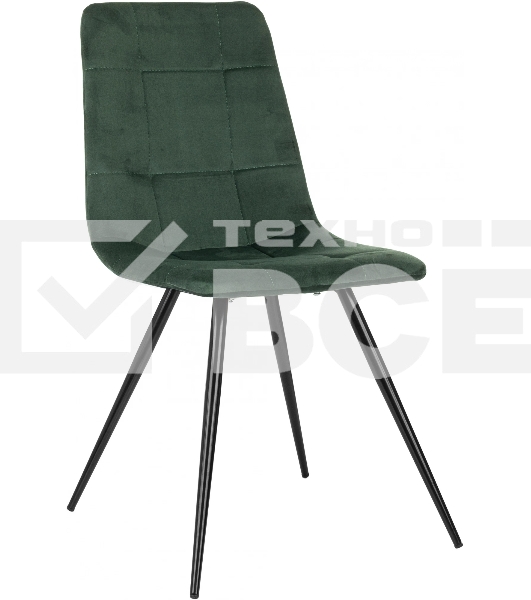 Стул для дома Бюрократ CH-K1_4 комплект 4 шт зеленый Holland 30 металл черный на ножках (CH-K1_1/HL30_4)
