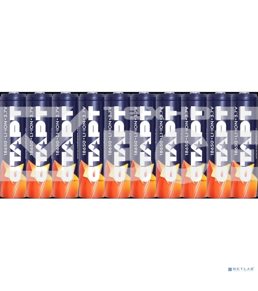 Аккумуляторы СТАРТ INR18650 3000 мАч SH ON 10/90 (10 шт. в уп-ке)