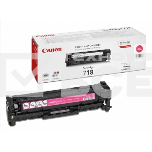 Картридж лазерный Canon Cartridge 718M (2660B002) пурпурный (2900 стр.) для Canon LBP7200/MF8330/8350