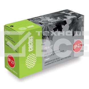 Картридж лазерный Cactus CS-EP27S черный (2500 стр.) для Canon LBP3200/MF3220/3110/3200/5600