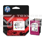 Картридж струйный HP 651 C2P11AE трехцветный для HP DJ IA5575e (300стр.), фото 1