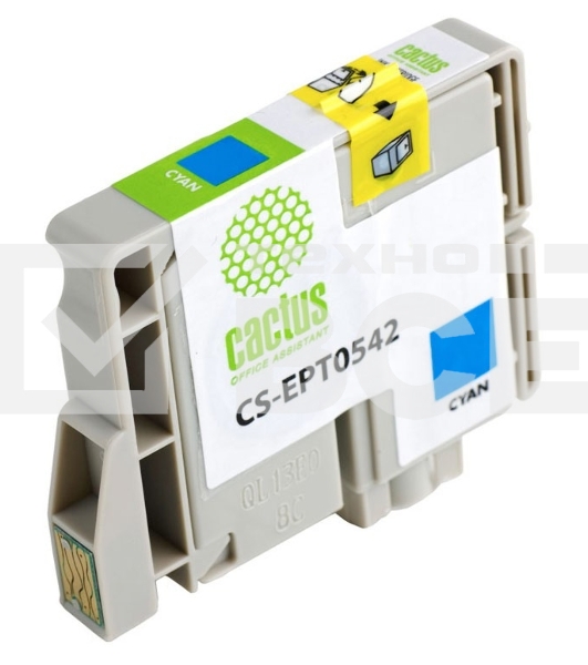 Картридж струйный Cactus CS-EPT0542 голубой (16,2 мл) для Epson Stylus Photo R800/ R1800