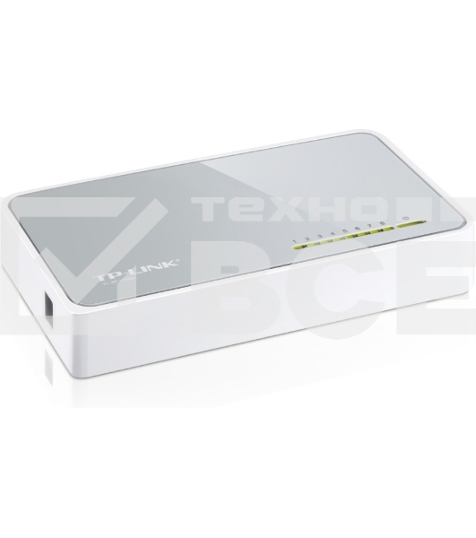 Коммутатор TP-Link SOHO TL-SF1008D Коммутатор 8-port 10/100M mini Desktop Switch, 8 10/100M RJ45 ports, Plastic case
