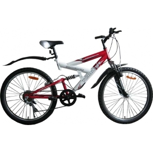 Велосипед Torrent Adrenalin (подростковый, 7скоростей, колеса 24 д., рама сталь) (24'' / 17'' / красный, белый