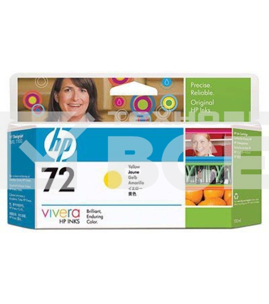 Картридж струйный HP №72 C9373A желтый для HP DJ T1100/T610 (130мл)