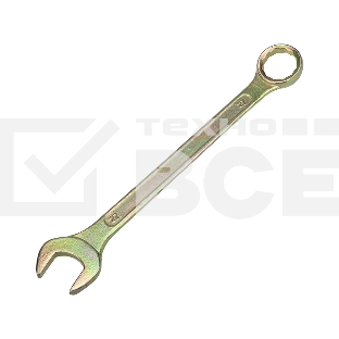 Ключ комбинированный Rexant 27 мм, желтый цинк