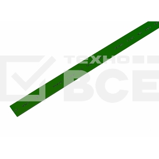 Термоусаживаемая трубка Rexant 10,0/5,0 мм, зеленая, упаковка 50 шт. по 1 м
