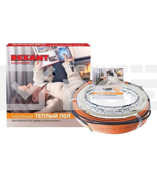 Теплый пол Rexant Standard RND-140-2100 (2100Вт/140м/ S обогрева, м2: 13,0-17,5) (двух жильный)