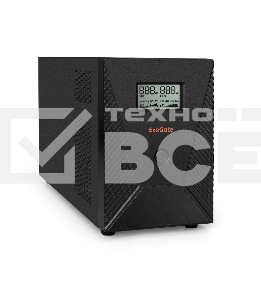 Источник бесперебойного питания ExeGate EP287660RUS SpecialPro Smart LLB-3000.LCD.AVR.EURO.RJ.USB <3000VA/1800W, LCD, AVR, 4 евророзетки, RJ45/11, USB, Black>