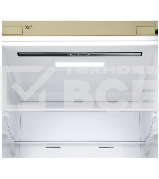 Холодильник LG GA-B509CESL бежевый глянцевый двухкамерный 277/107л морозилка снизу, No Frost