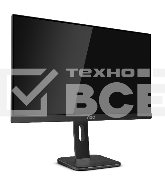 Монитор 23.8' AOC 24P1 IPS 1920x1080, 76 Гц, 5 мс, 16:9, 250 кд/м2, 1хDVI, 1xHDMI, 1хDP, 1хVGA, 4xUSB, 1x3.5 мм, черный