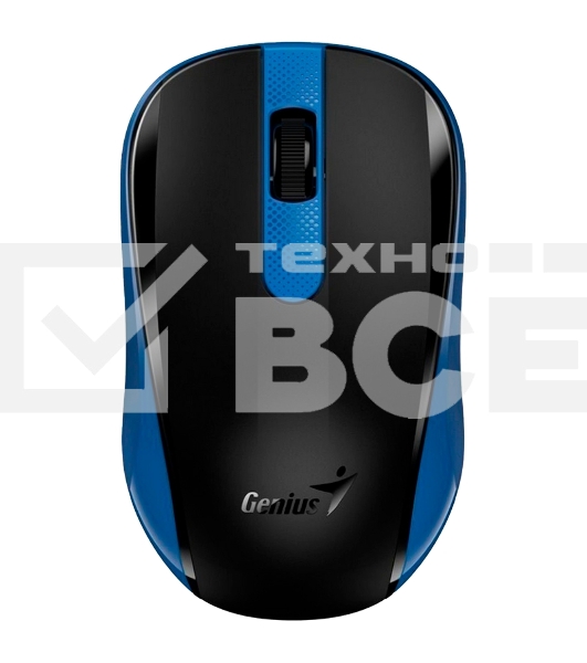 Мышь беспроводная Genius NX-8008S синий, 1200 dpi, радиоканал, USB, кнопки - 3