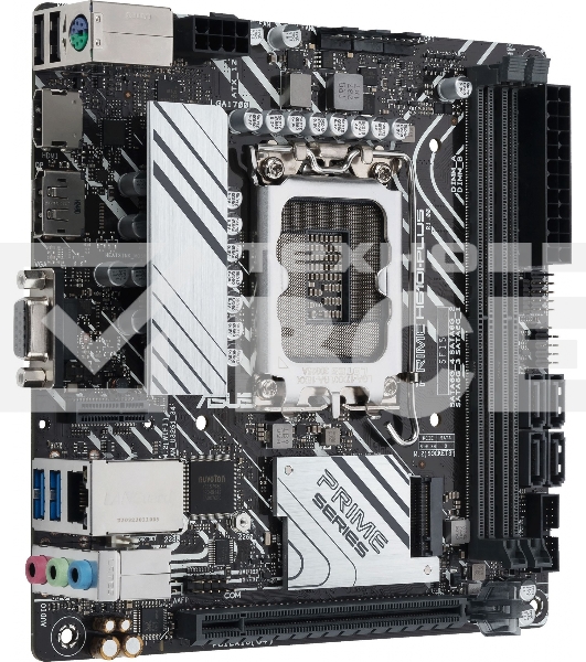 Материнская плата ASUS PRIME H610I-PLUS-CSM, LGA 1700, Intel H610, 2xDDR5, 4xSATA, 1xM.2 PCIe 3.0 x4, 1xPCIe 4.0 x16, 1xHDMI, 1xDP, 1xVGA, 2xUSB-A 3.2 Gen 1, 2xUSB-A 2.0, 1x 1Gb LAN, 3x3.5 мм, 7.1, Mini-ITX