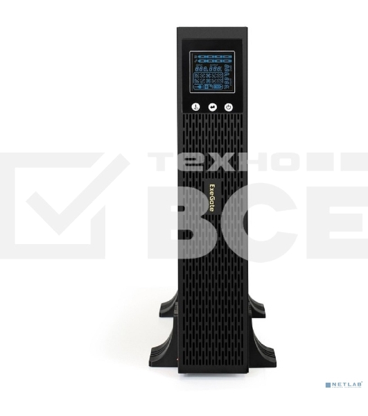 Источник бесперебойного питания Pure Sine Wave ExeGate SinePower UHB-3000.LCD.AVR.1SH.4C13.RJ.USB.2U <3000VA/2400W, LCD, AVR, 1*Schuko+4*C13, RJ45/11, USB, Rackmount 2U/Tower, металлический корпус, Black>