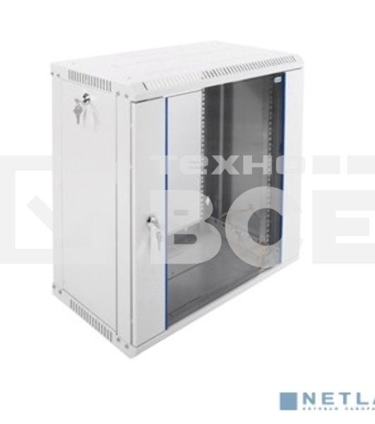 Шкаф телеком. настенный разборный 12U (600х350) дверь стекло (ШРН-Э-12.350) (1 коробка)