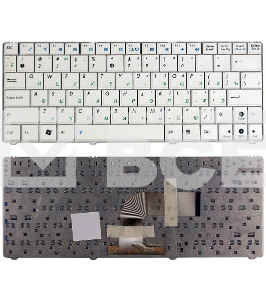 Клавиатура для ноутбука Asus Eee PC 1101 1101HA N10 N10E N10J белый