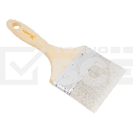 Кисть плоская для лаков 'Евро' 4', искусственная щетина, деревянная рукоятка MTX 83090, фото5