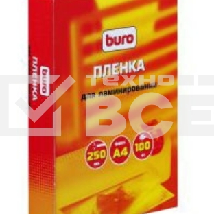 Пленка для ламинирования Buro 75мкм A4 (100шт) глянцевая 216x303мм BU-4LP75