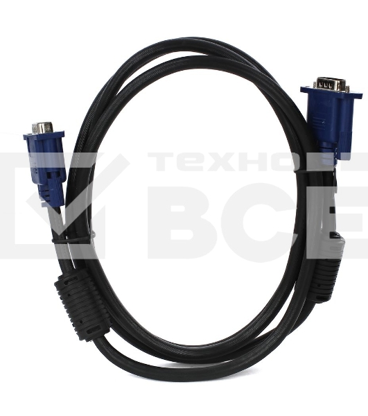 Кабель VCOM VVG6448-1.8M(O) Кабель монитор-SVGA card (15M-15M) 1,8м 2 фильтра