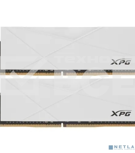Оперативная память XPG Spectrix D50 RGb, DDR4, 32Gb (2x16Gb), 3200MHz, CL16, UDIMM, с радиатором, RGb, белый