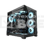 Корпус без блока питания PCCooler C3T700 BK, Midi-Tower, TG, no fans, 1xUSB-A 3.0 + 1xUSB-A 2.0 + 1xUSB-C, ATX, mATX, mITX черный, фото5