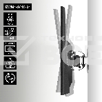 Крепление настенное ExeGate EWM1-3415-01 (кронштейн для одного монитора 13'-34', VESA 75x75, 100x100, макс. нагрузка 15 кг, наклон -8°/+8°, поворот -17°/+17°, расстояние до стены 73мм, черный), фото6