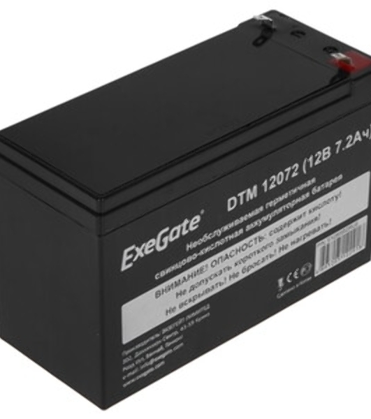 Батарея для ИБП ExeGate EP129858RUS DTM 1207/EXG1270 (12V 7Ah) клеммы F2