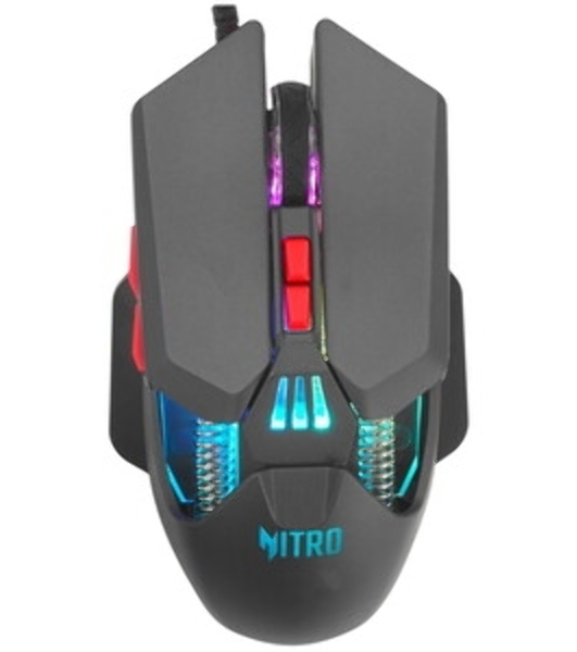Мышь проводная Acer Nitro OMW302 черный, 7200 dpi, USB, кнопки - 7