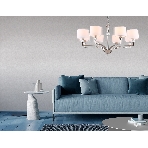 Люстра Ambrella light LH71123/8 SN/WH никель/белый E14/8 max 40W D840*880, фото3