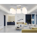 Светильник Ambrella light TR303047/5 WH/GD белый/золото E27/5 max 60W 540*480*270, фото3