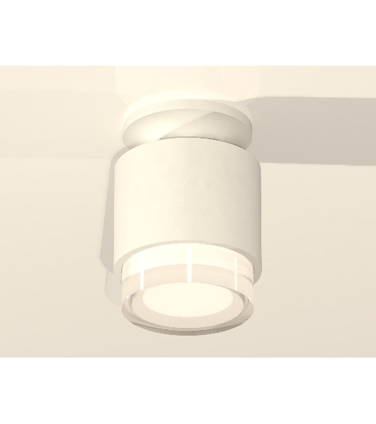 Светильник Ambrella Light XS7510045 SWH/FR/CL белый песок/белый матовый/прозрачный MR16 GU5.3 (N7925, C7510, N7160)
