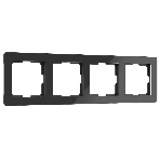 Рамка на 4 поста Acrylic (черный) W0042708, фото 1