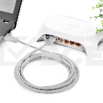Патч-корд Greenconnect прямой 3.0m, UTP кат.5e, серый, позолоченные контакты, 24 AWG, литой, GCR-LNC03-3.0m, ethernet high speed 1 Гбит/с, RJ45, T568B Greenconnect Патч-корд прямой 3.0m, UTP кат.5e, серый, позолоченные контакты, 24 AWG, литой, GCR-LNC03-3, фото 1