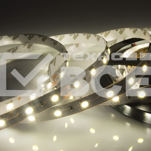 Лента LED 24 В, 10 мм, IP23, SMD 5050, 60 LED/m, цвет свечения теплый белый (3000 К)