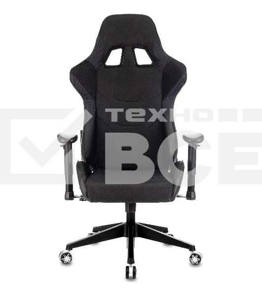 Кресло игровое Бюрократ VIKING 4 AERO BLACK EDITION черный искусст.кожа/ткань