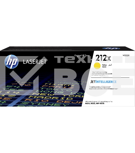 Картридж лазерный Cartridge HP 212X для CLJ Enterprise M554/M555/M578 , желтый ( 10 000 стр.)