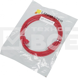 Кабель Патч-корд Lanmaster UTP LAN-PC45/U5E-2.0-RD вилка RJ-45-вилка RJ-45 кат.5е 2м красный LSZH (уп.:1шт)