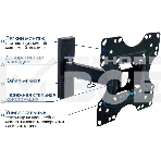 Кронштейн Kromax OPTIMA-213 черный 20
