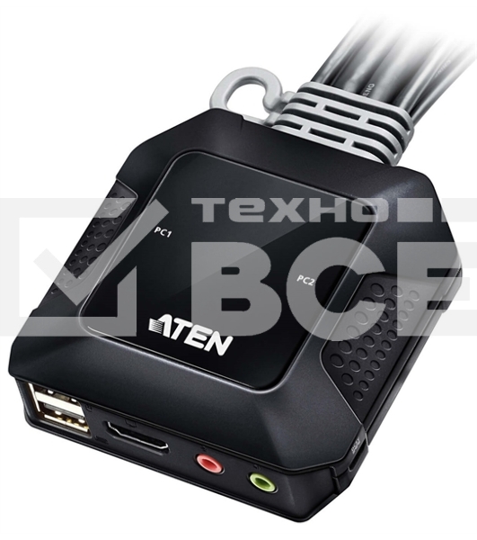 Переключатель ATEN 2-Port USB 4K HDMI Cable KVM Switch