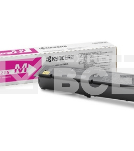 Картридж лазерный Kyocera TK-5215M (1T02R6BNL0) пурпурный для TASKalfa 406ci 15000 стр.