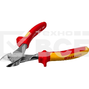 Бокорезы KRAFTOOL 2202-6-18_z01  electro-kraft усил. cr-mo сталь двухкомп. рукоят. хром. покр. 180мм
