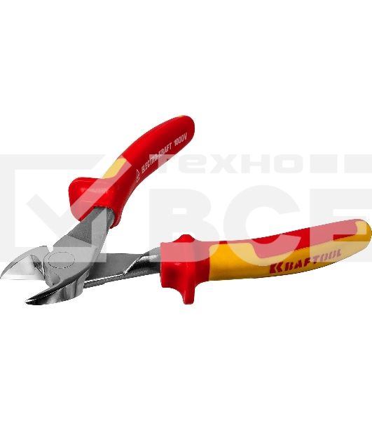Бокорезы KRAFTOOL 2202-6-18_z01  electro-kraft усил. cr-mo сталь двухкомп. рукоят. хром. покр. 180мм