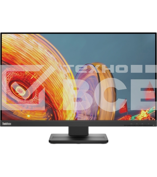 Монитор Lenovo 23.8' ThinkVision E24q-20 черный IPS 4ms 16:9 HDMI матовая 1000:1 300cd 178гр/178гр 2560x1440 DisplayPort