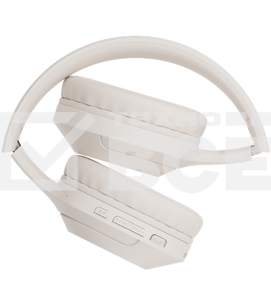 Гарнитура CANYON BTHS-3, Bluetooth headset,with microphone, BT V5.1 JL6956, battery 300mAh, Type-C charging plug, PU material, size:168*190*78mm, charging cable 30cm and audio cable 100cm, Beige
