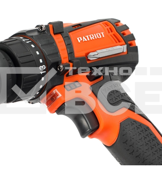 Дрель-шуруповерт Patriot BR 203UES, Аккумуляторная, 20В, 2 АКБ, Кейс