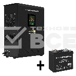 Комплект ИБП EX295997RUS + батарея 55Aч EX285667RUS 1шт (инвертор, синус, для котла, настенный) ExeGate FineSine SX-1000.LCD.AVR.2SH <1000VA/600W, чистая синусоида, цветной LCD-дисплей, AVR, 2*Schuko, линейно-интерактивный, крепление настенное/универсальн, фото2